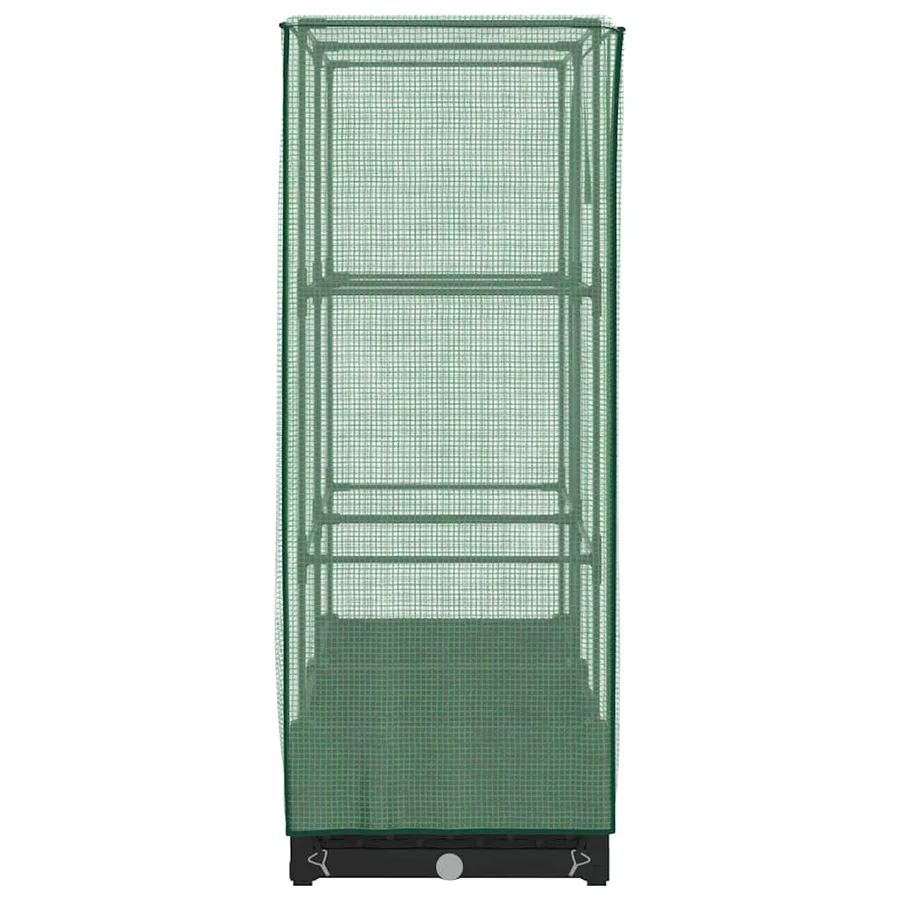 Jardinière surélevée avec housse aspect rotin 80x40x123 cm - 5