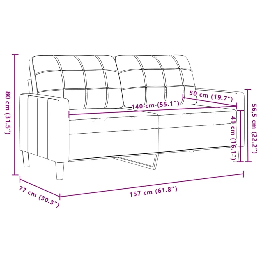Ensemble de canapés 3 pcs repose-pied et coussins décoratifs - 11