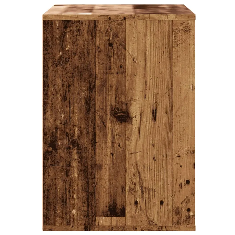 Commode d'angle vieux bois 80x41x58 cm bois d'ingénierie - 7