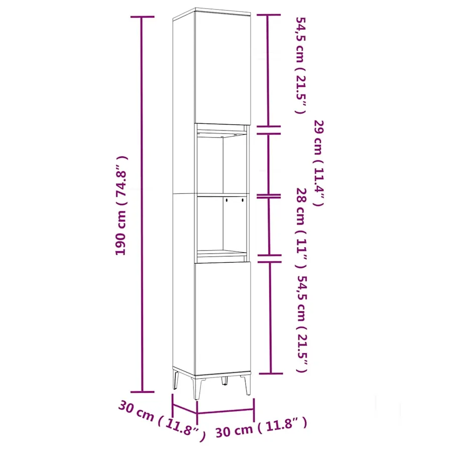 Ensemble de meubles salle de bain 3 pcs blanc bois d'ingénierie - 10