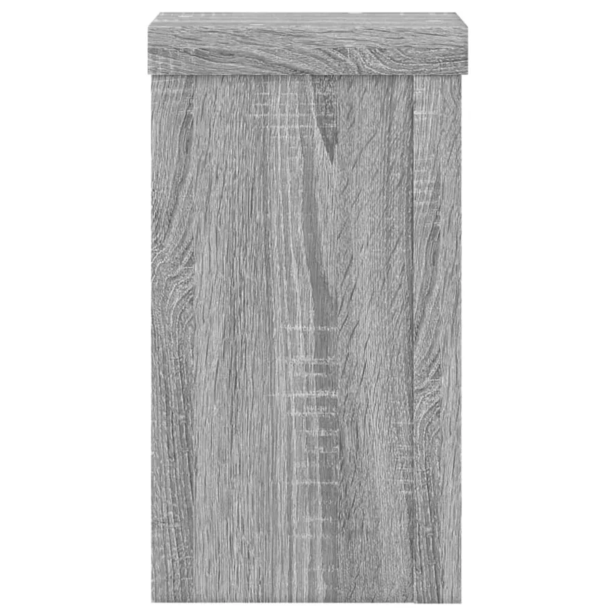 Supports pour plantes 2 pcs sonoma gris bois d'ingénierie - 4