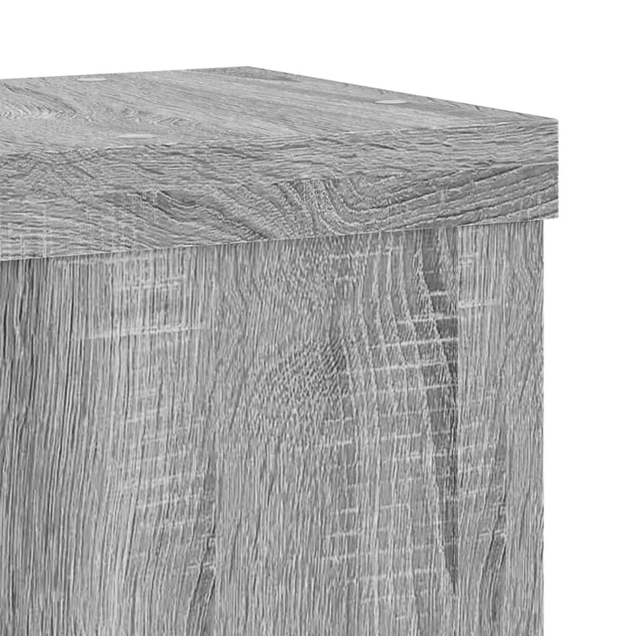 Supports pour plantes 2 pcs sonoma gris bois d'ingénierie - 7