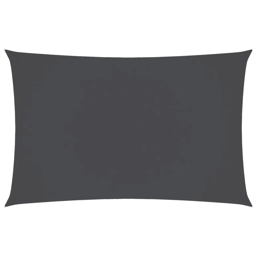 Voile de parasol tissu oxford rectangulaire 3x6 m anthracite - 2