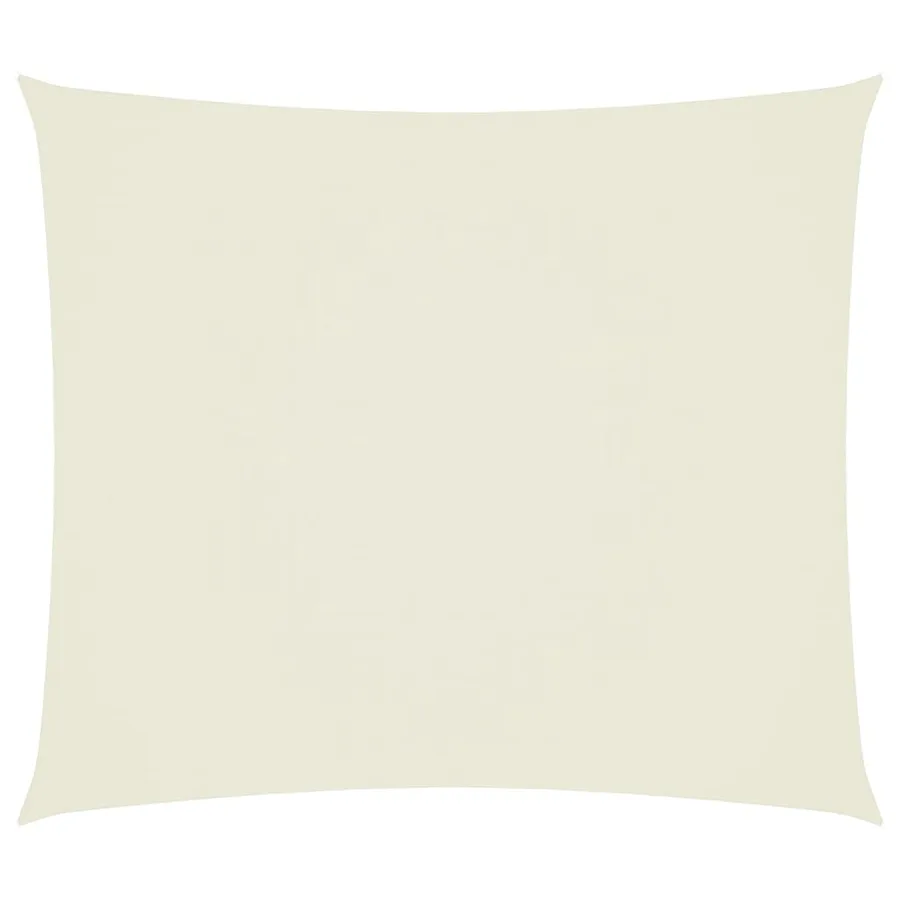 Voile de parasol tissu oxford rectangulaire 2,5x3 m crème - 2