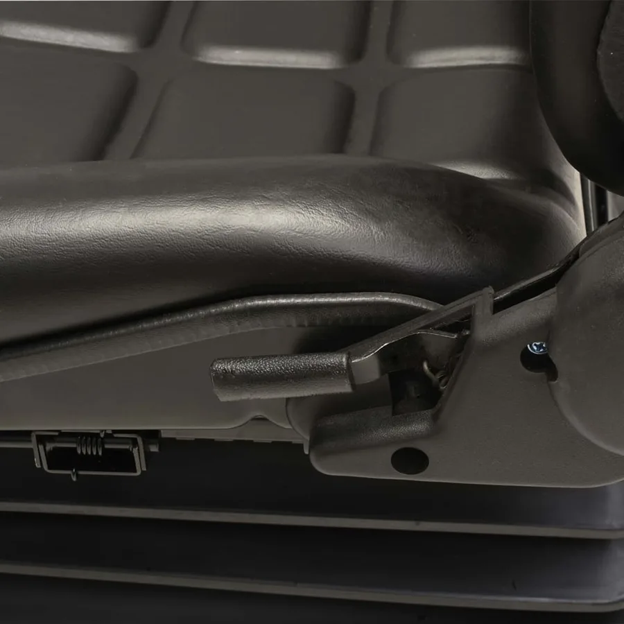 Tractor seat with suspension and adjustable backrest - 5