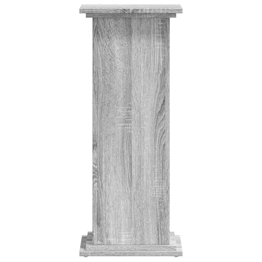 Support pour plantes sonoma gris 33x33x80 cm bois d'ingénierie - 3