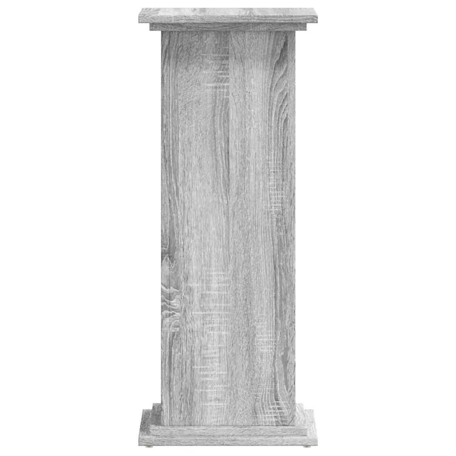 Support pour plantes sonoma gris 33x33x80 cm bois d'ingénierie - 5
