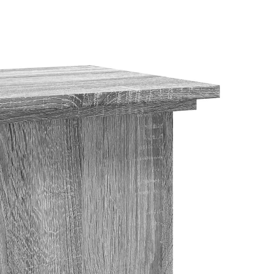 Support pour plantes sonoma gris 33x33x80 cm bois d'ingénierie - 6