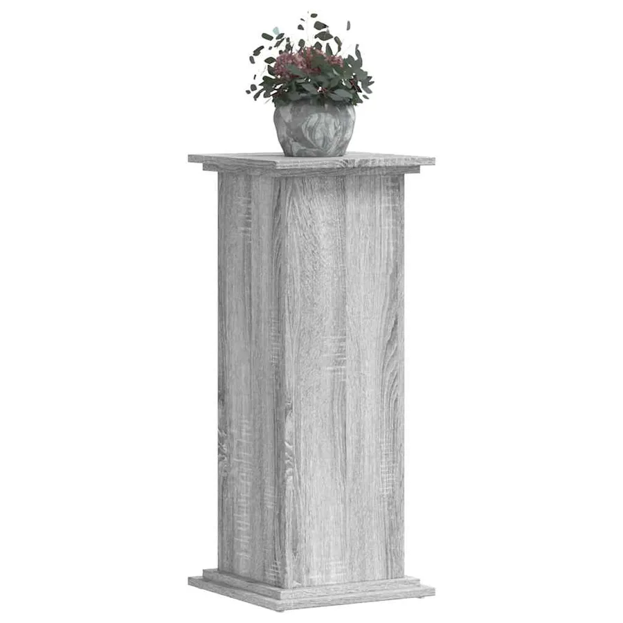 Support pour plantes sonoma gris 33x33x80 cm bois d'ingénierie - 7