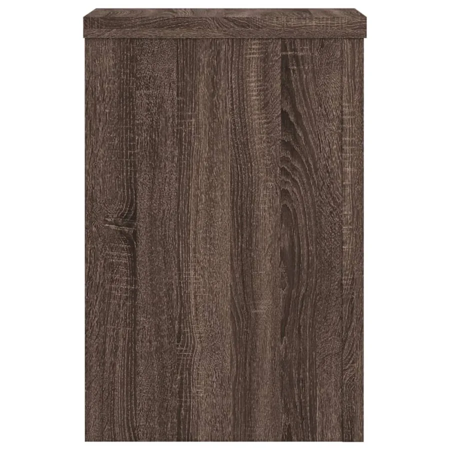 Supports pour plantes 2 pcs chêne marron bois d'ingénierie - 4