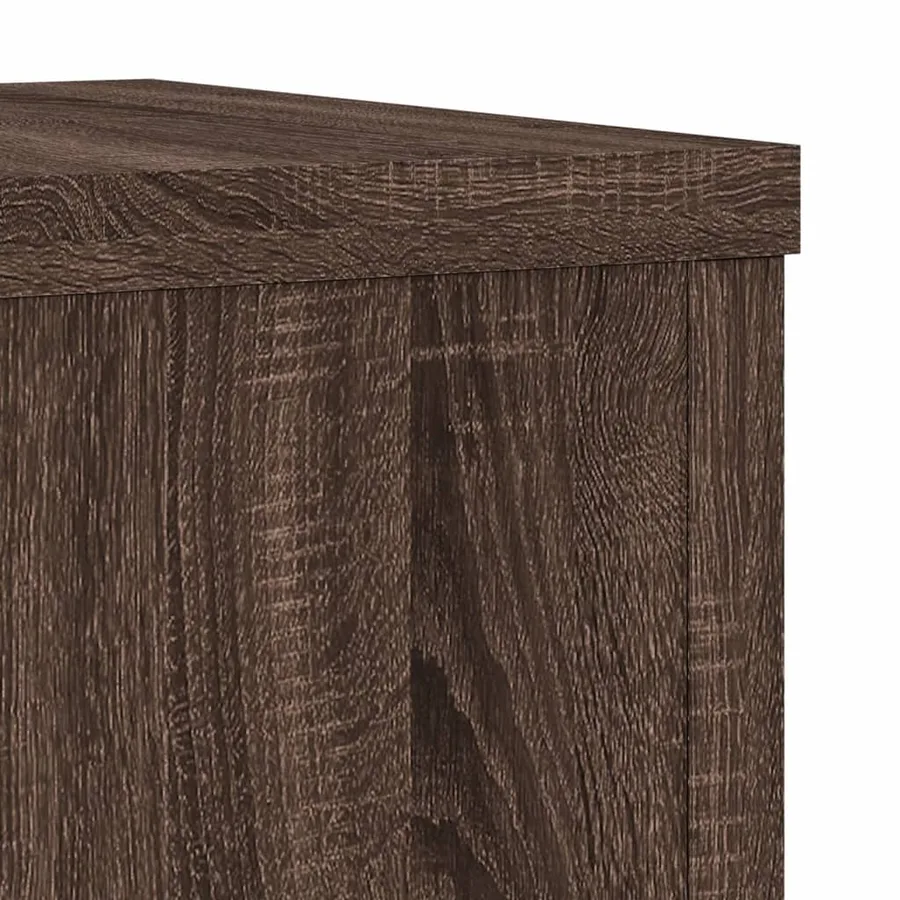 Supports pour plantes 2 pcs chêne marron bois d'ingénierie - 7