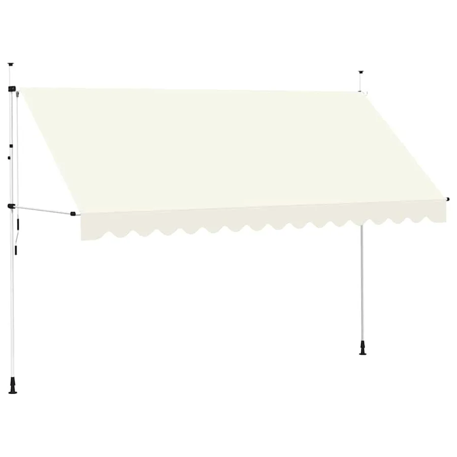 Auvent manuel rétractable 400 cm Crème - 2