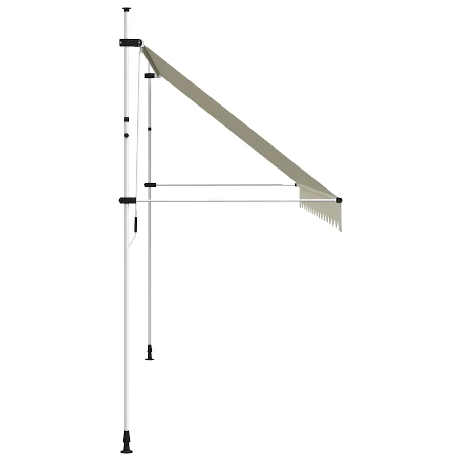 Auvent manuel rétractable 400 cm Crème - 4
