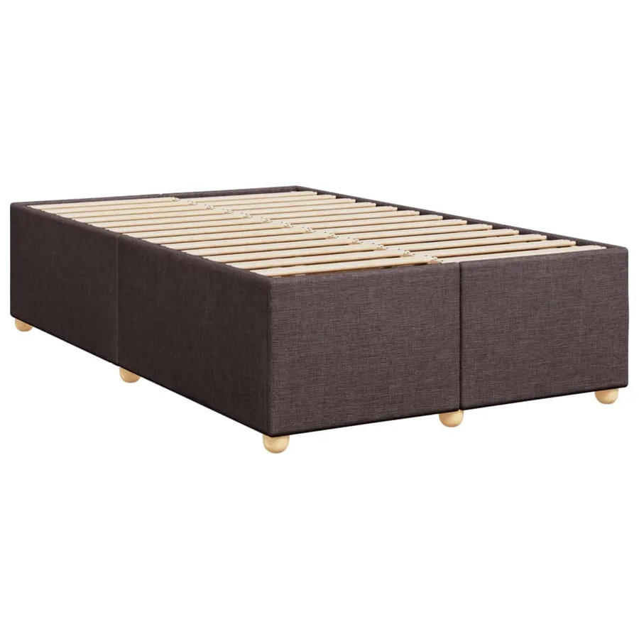 Sommier à lattes de lit avec matelas Marron foncé 120x200 cm - 10