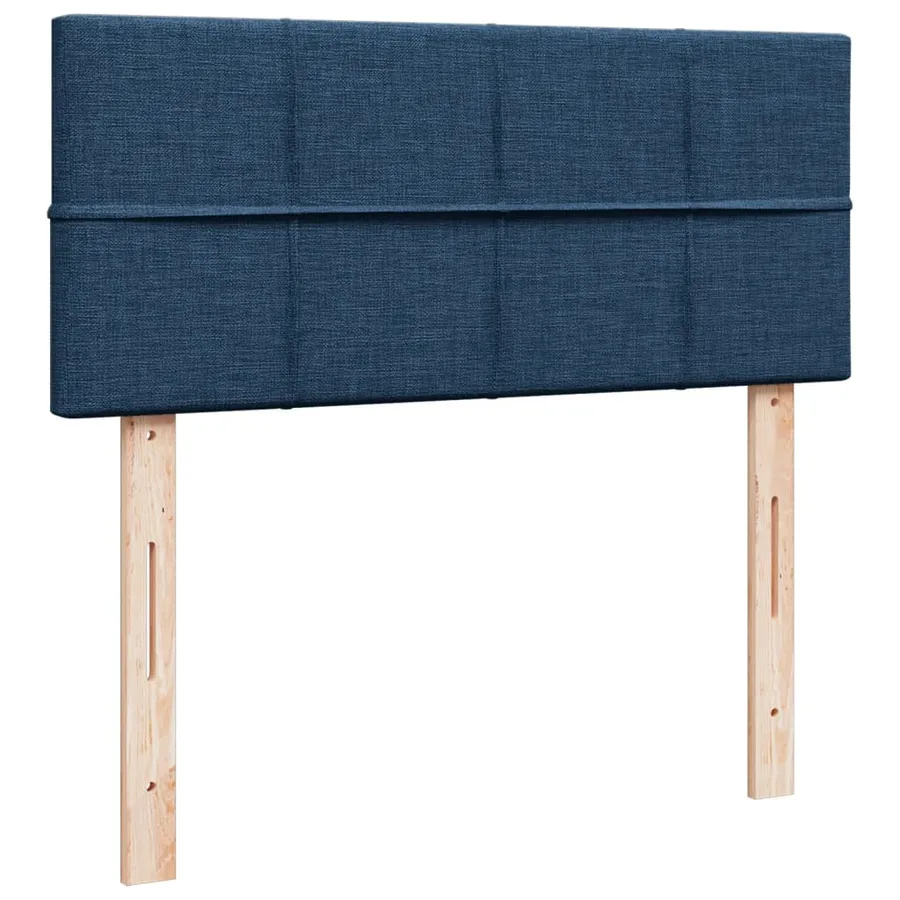 Sommier à lattes de lit avec matelas Bleu 120x200 cm Tissu - 12