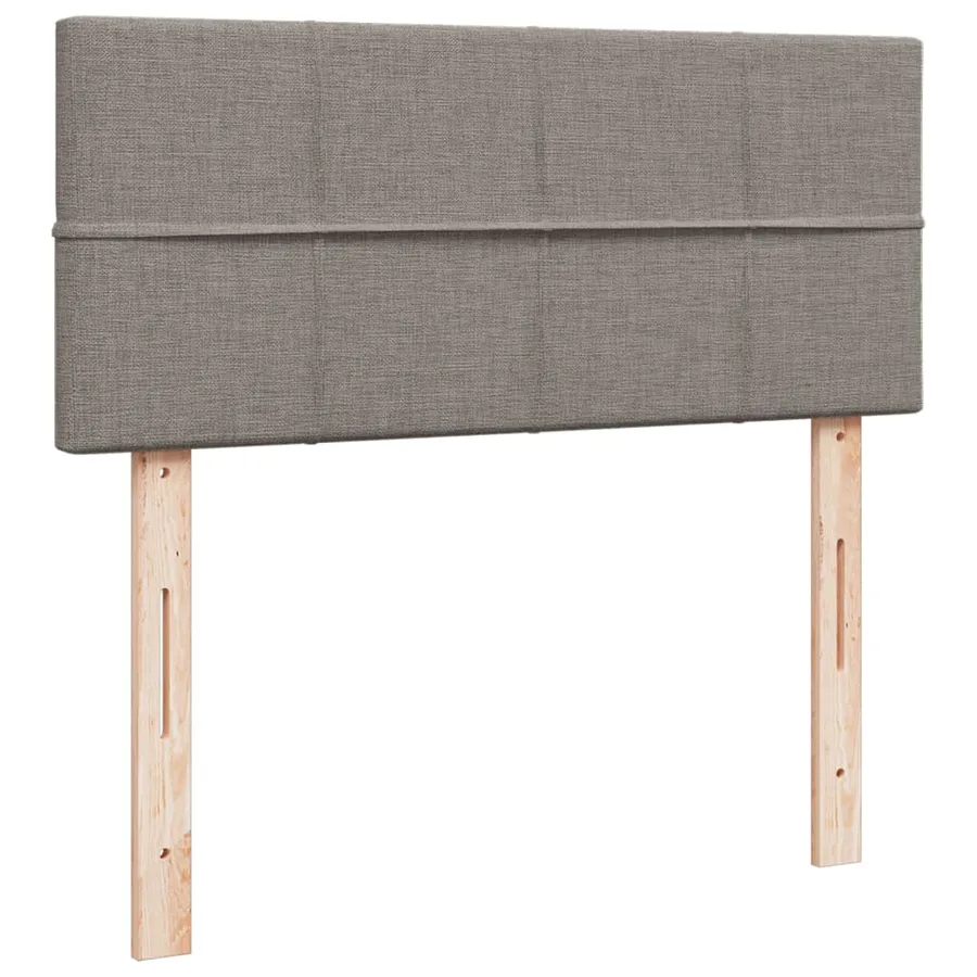 Sommier à lattes de lit avec matelas Taupe 120x200 cm Tissu - 12