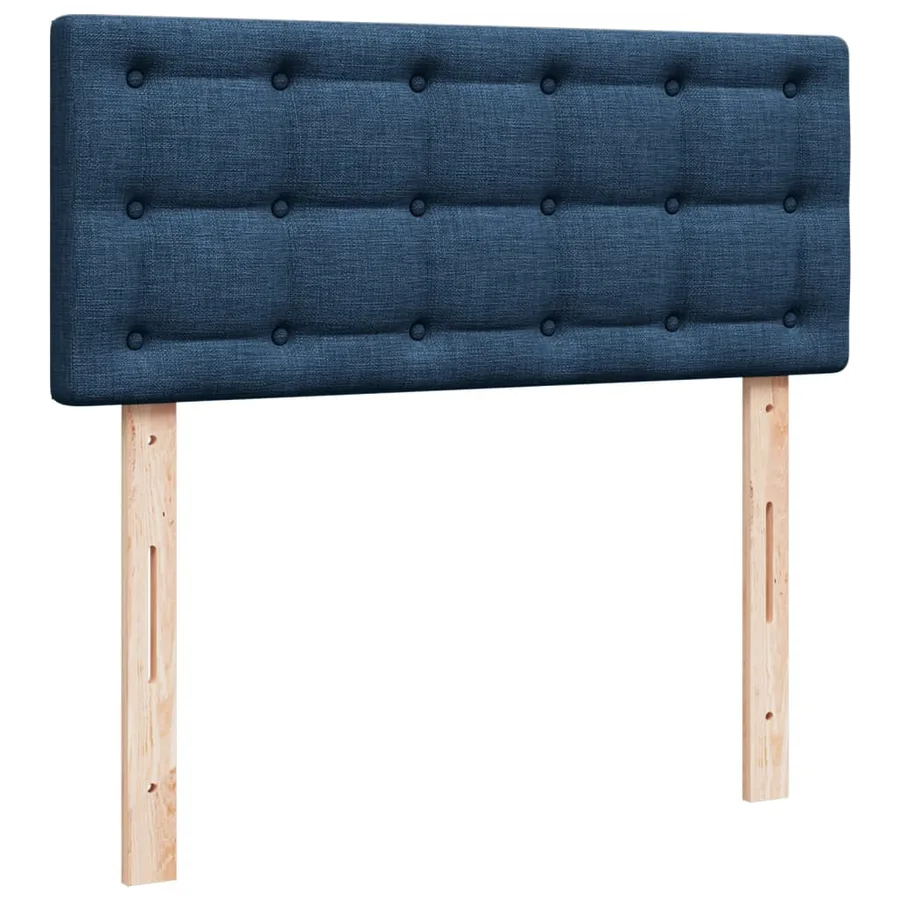 Sommier à lattes de lit avec matelas Bleu 120x200 cm Tissu - 10