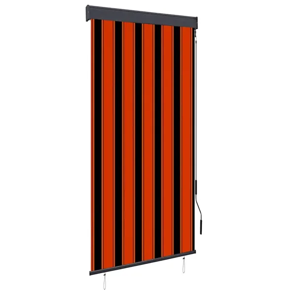 Outdoor roller blind 100x250 cm Orange and brown