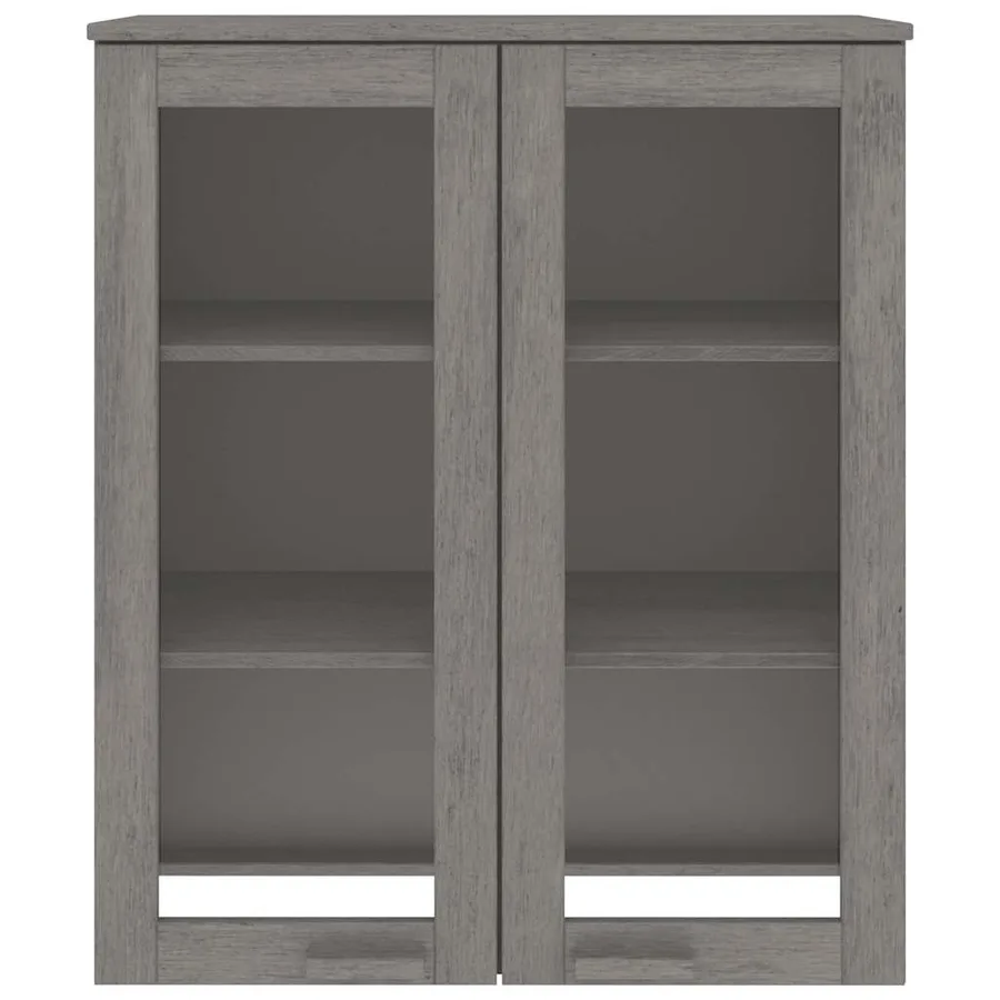 Dessus de buffet HAMAR Gris clair 85x35x100 cm Bois de pin - 3