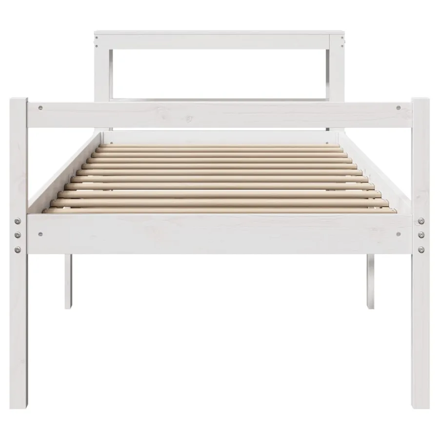 Lit pour personne âgée avec tête de lit sans matelas 90x190 cm - 4