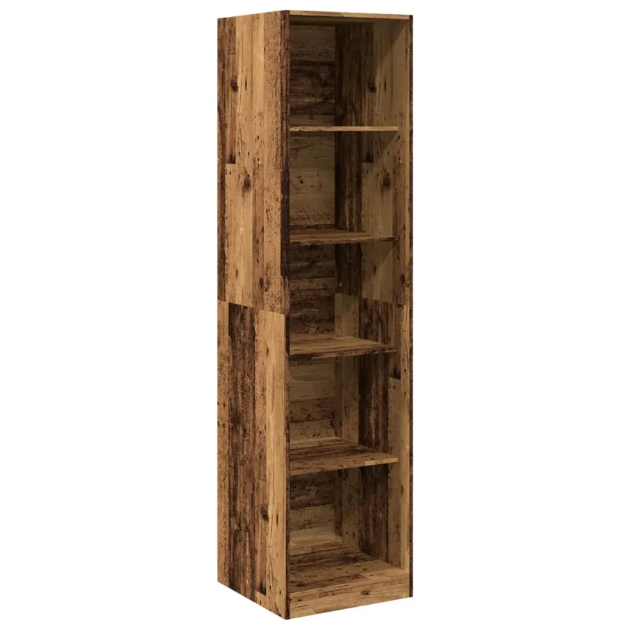 Garde-robe vieux bois 50x50x200 cm bois d'ingénierie - 2