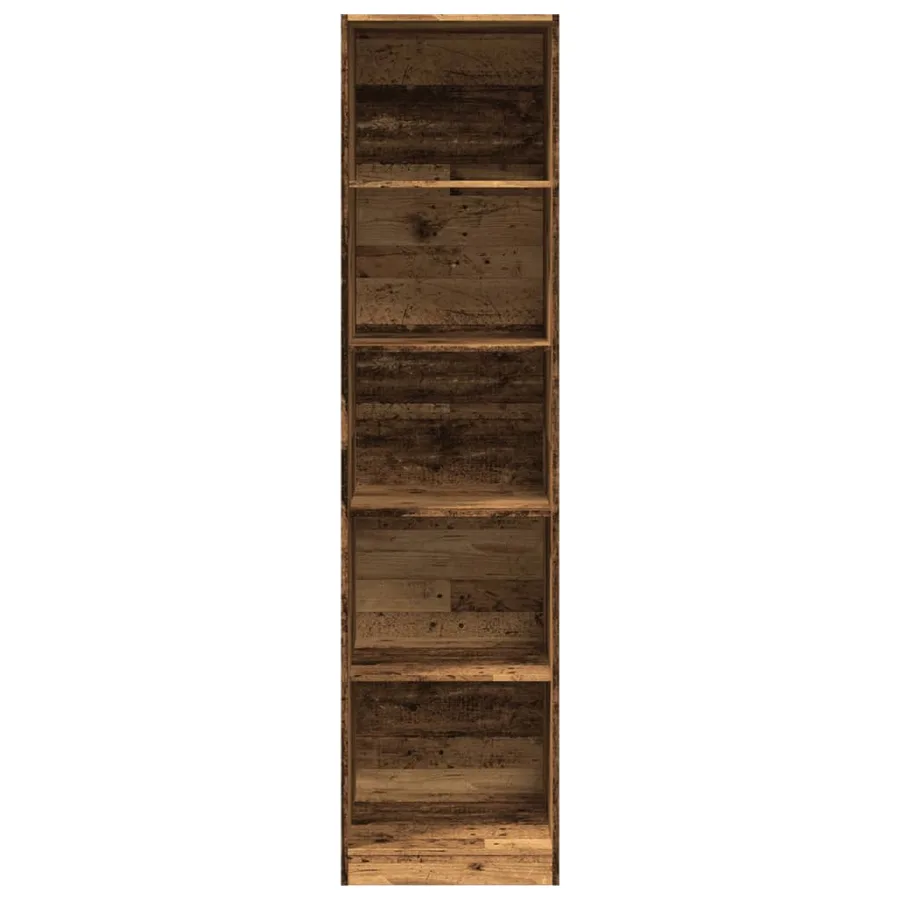 Garde-robe vieux bois 50x50x200 cm bois d'ingénierie - 4
