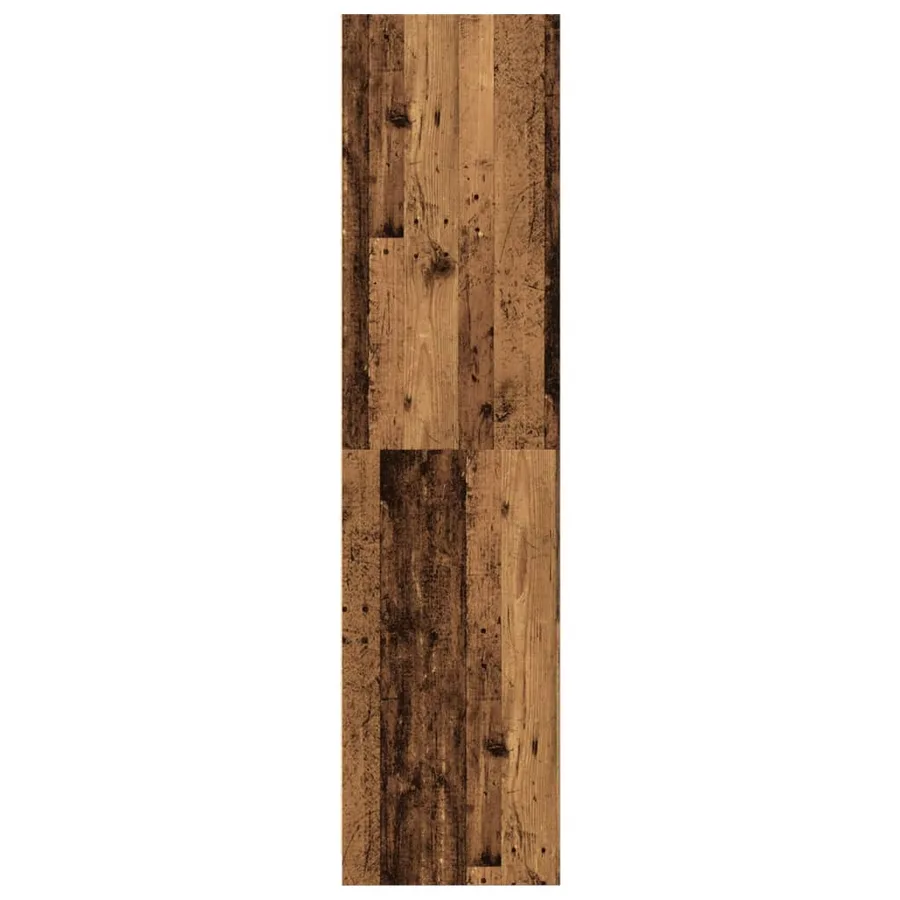 Garde-robe vieux bois 50x50x200 cm bois d'ingénierie - 5