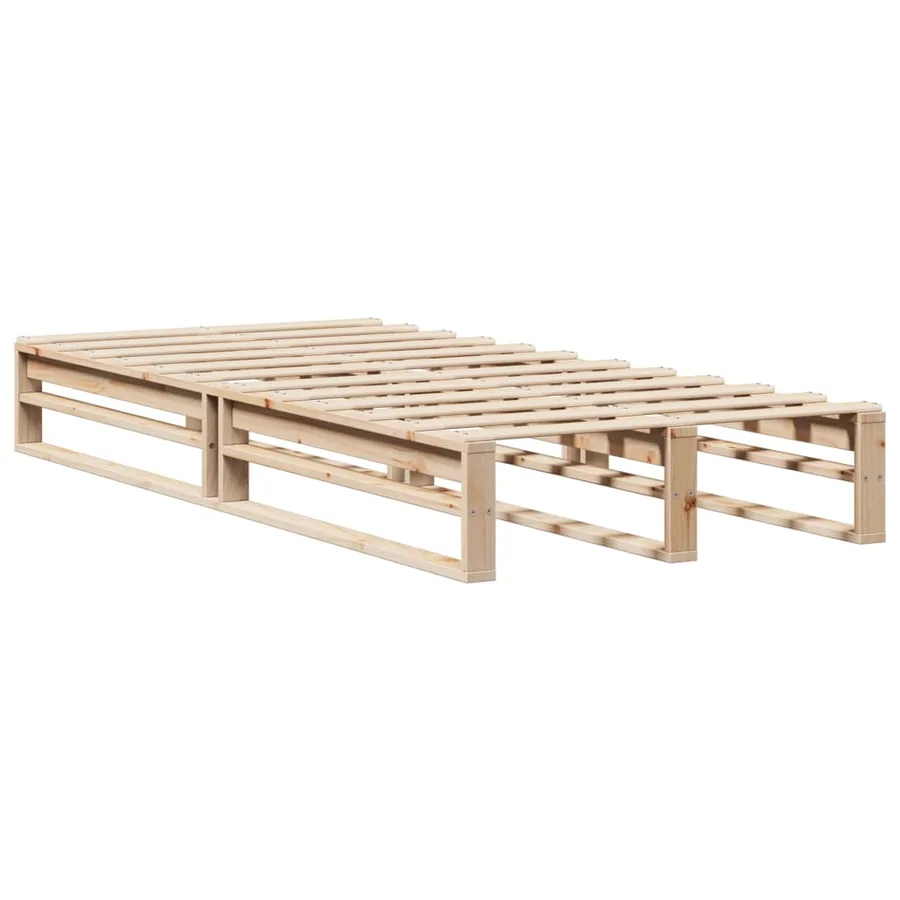 Cadre de lit sans matelas 90x190 cm bois de pin massif - 6
