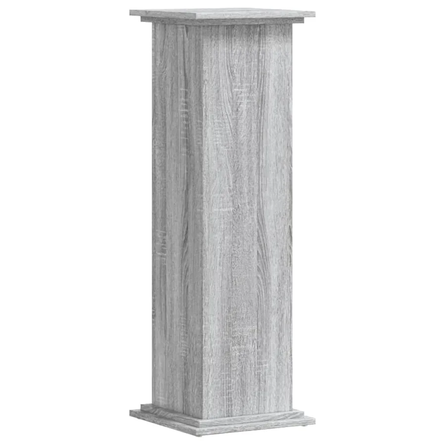 Support pour plantes sonoma gris 33x33x100 cm bois d'ingénierie - 4
