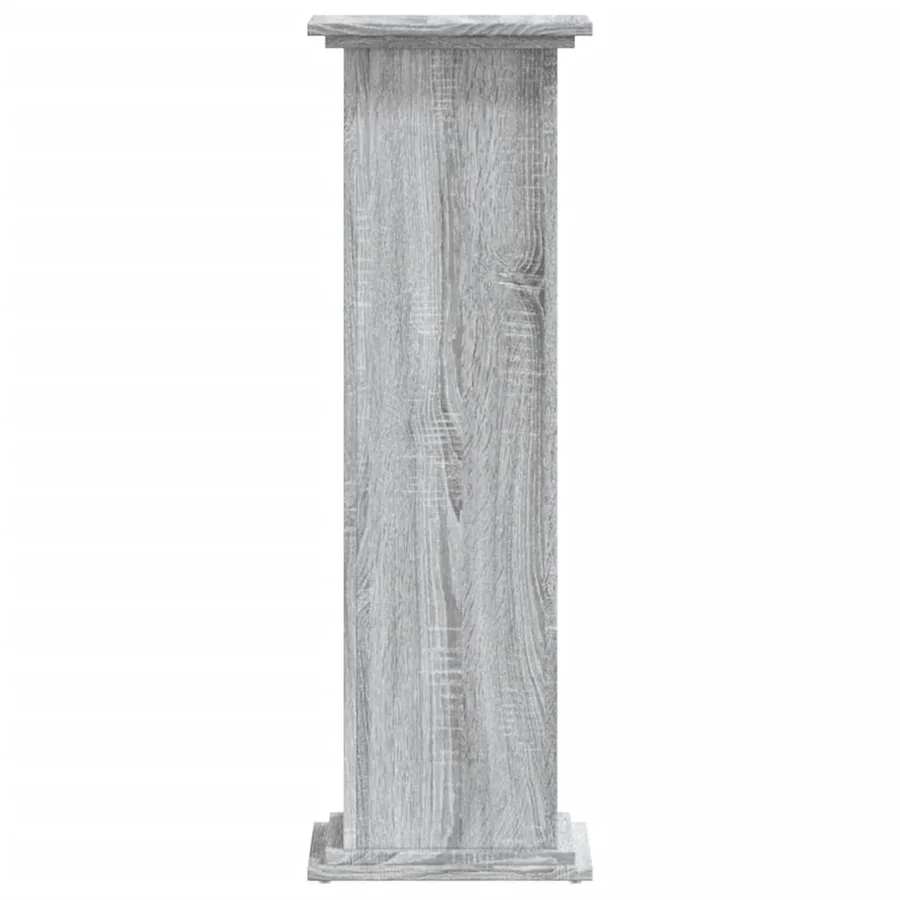 Support pour plantes sonoma gris 33x33x100 cm bois d'ingénierie - 5