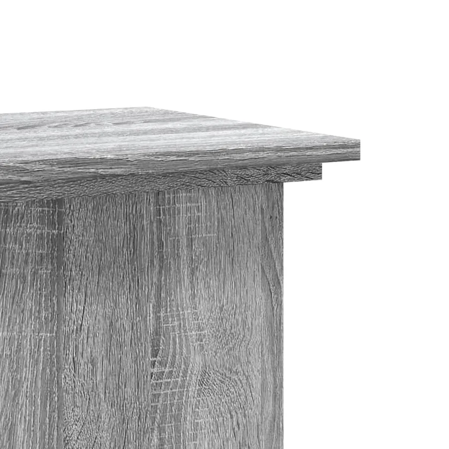 Support pour plantes sonoma gris 33x33x100 cm bois d'ingénierie - 6
