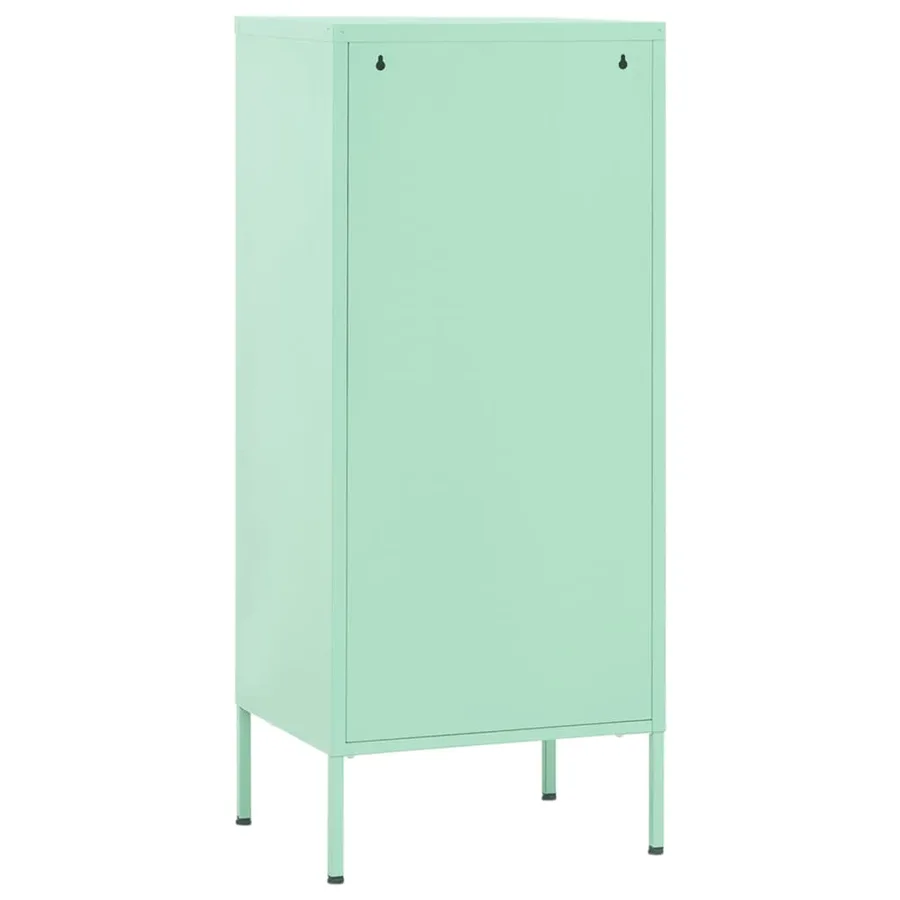 Armoire de rangement Vert menthe 42,5x35x101,5 cm Acier - 5
