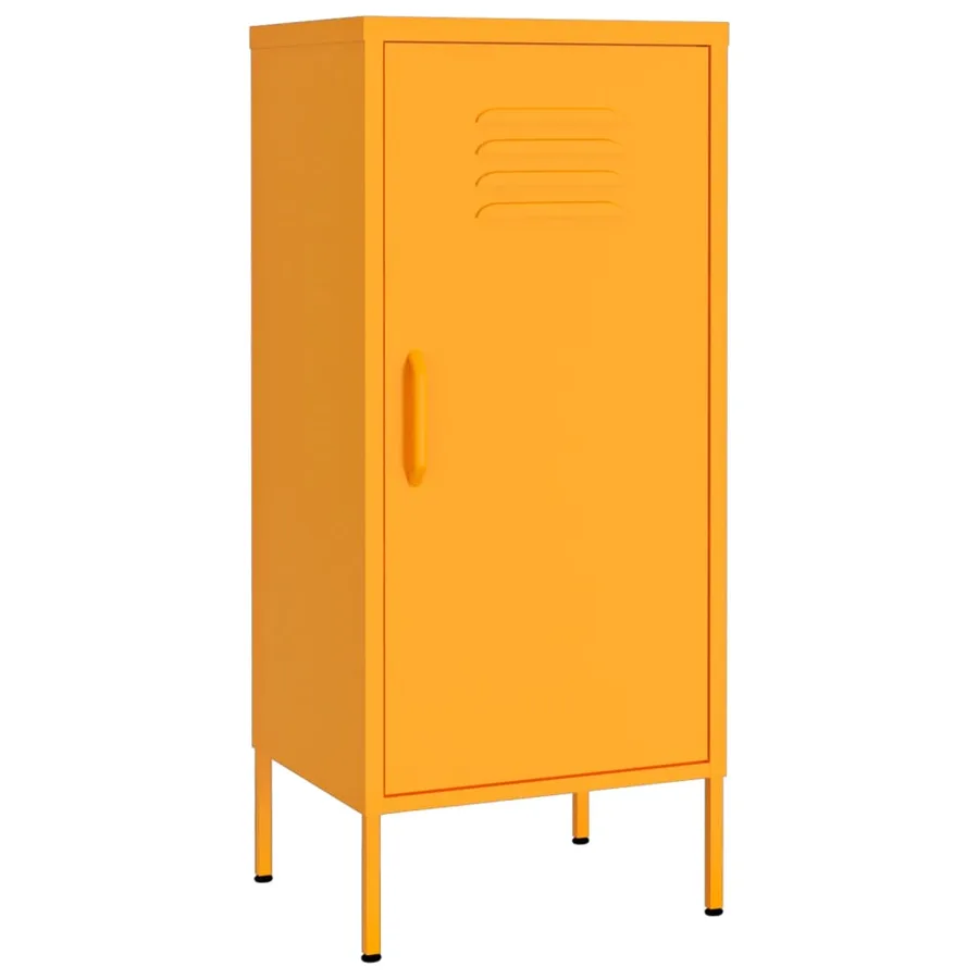 Armoire de rangement Jaune moutarde 42,5x35x101,5 cm Acier - 2