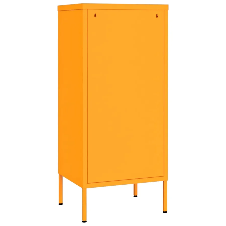 Armoire de rangement Jaune moutarde 42,5x35x101,5 cm Acier - 5
