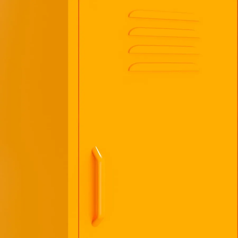 Armoire de rangement Jaune moutarde 42,5x35x101,5 cm Acier - 7