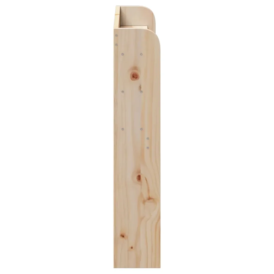Tête de lit avec étagères 75 cm bois massif de pin - 4