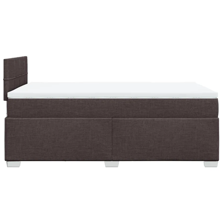 Sommier à lattes de lit avec matelas Marron foncé 120x200 cm - 11