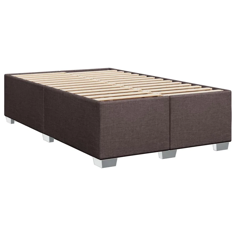 Sommier à lattes de lit avec matelas Marron foncé 120x200 cm - 8