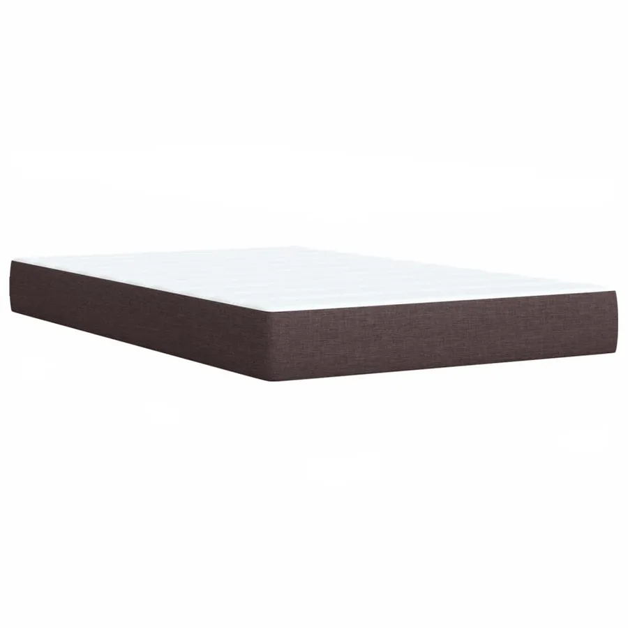 Sommier à lattes de lit avec matelas Marron foncé 120x200 cm - 9