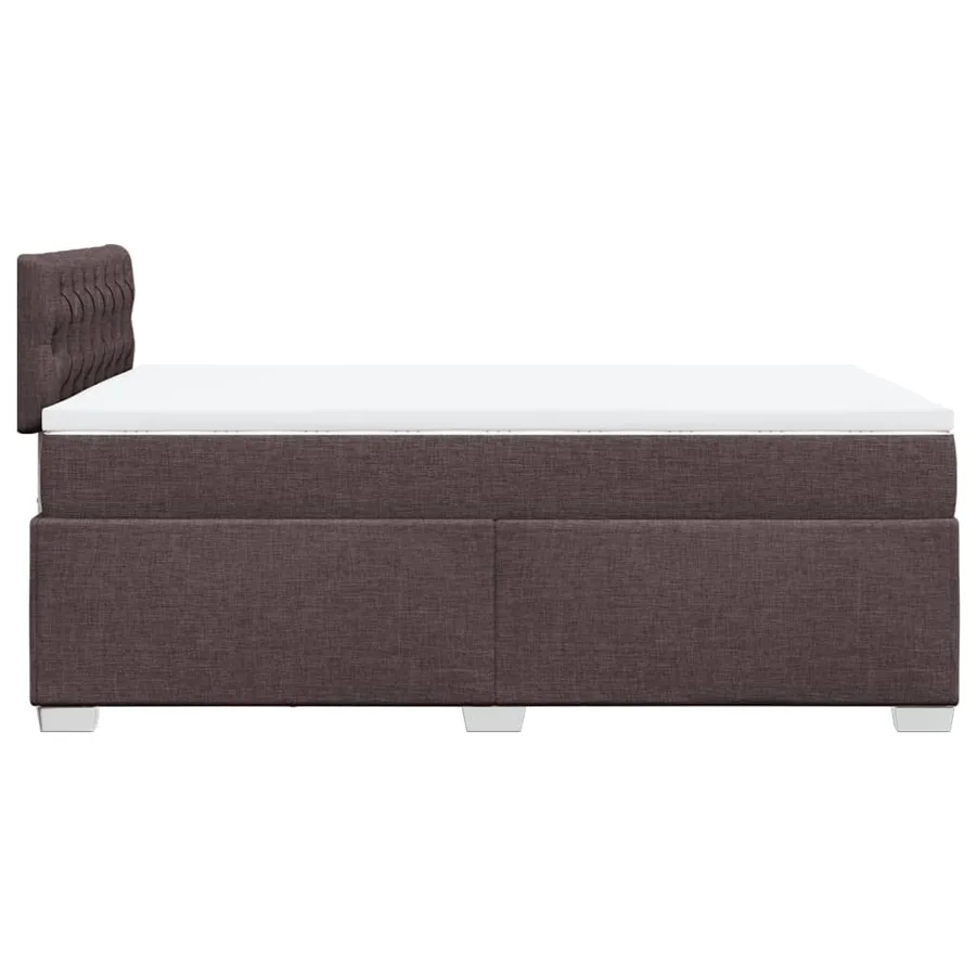 Sommier à lattes de lit avec matelas Marron foncé 120x200 cm - 5
