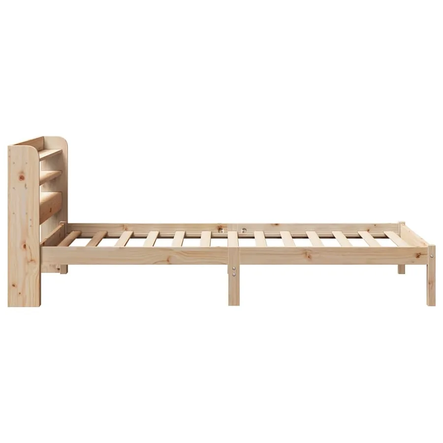 Cadre de lit sans matelas 90x200 cm bois de pin massif - 5