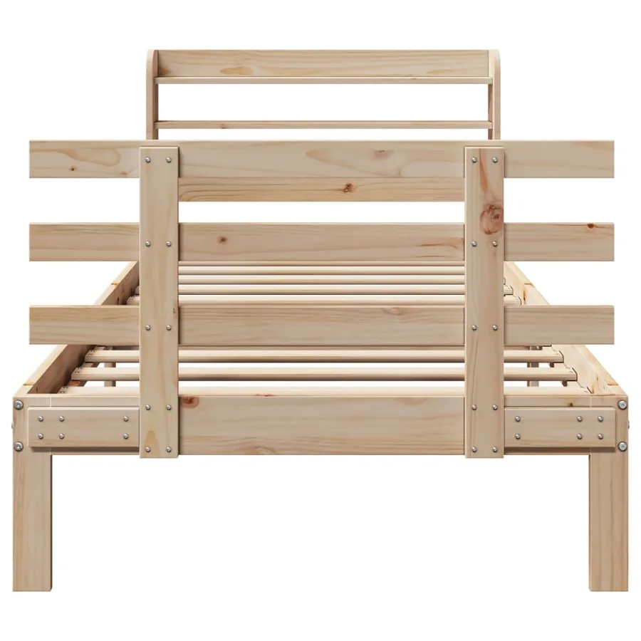 Cadre de lit avec tête de lit sans matelas 90x200 cm - 4