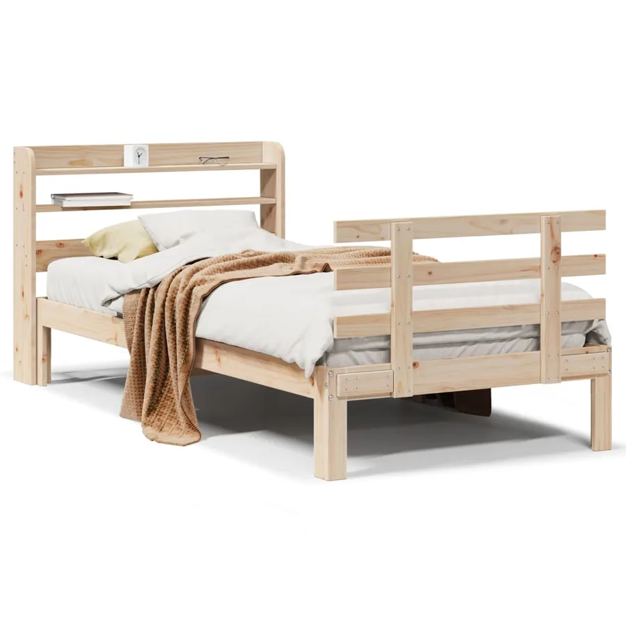 Cadre de lit avec tête de lit sans matelas 90x190 cm - 2