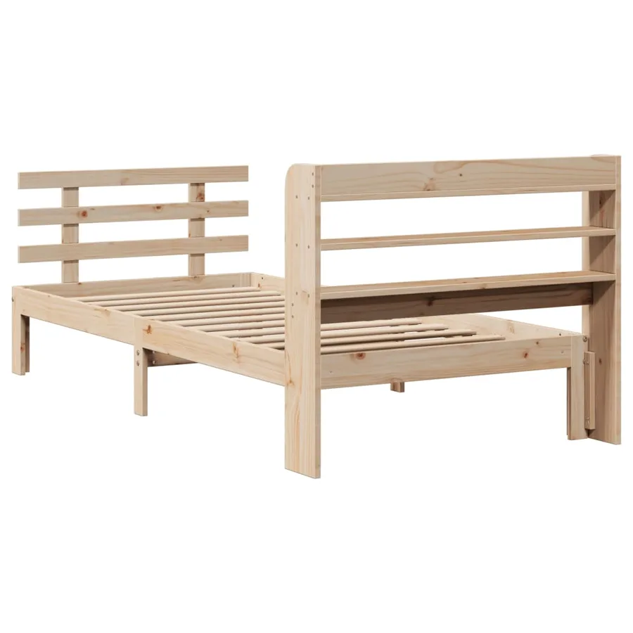 Cadre de lit avec tête de lit sans matelas 90x190 cm - 8