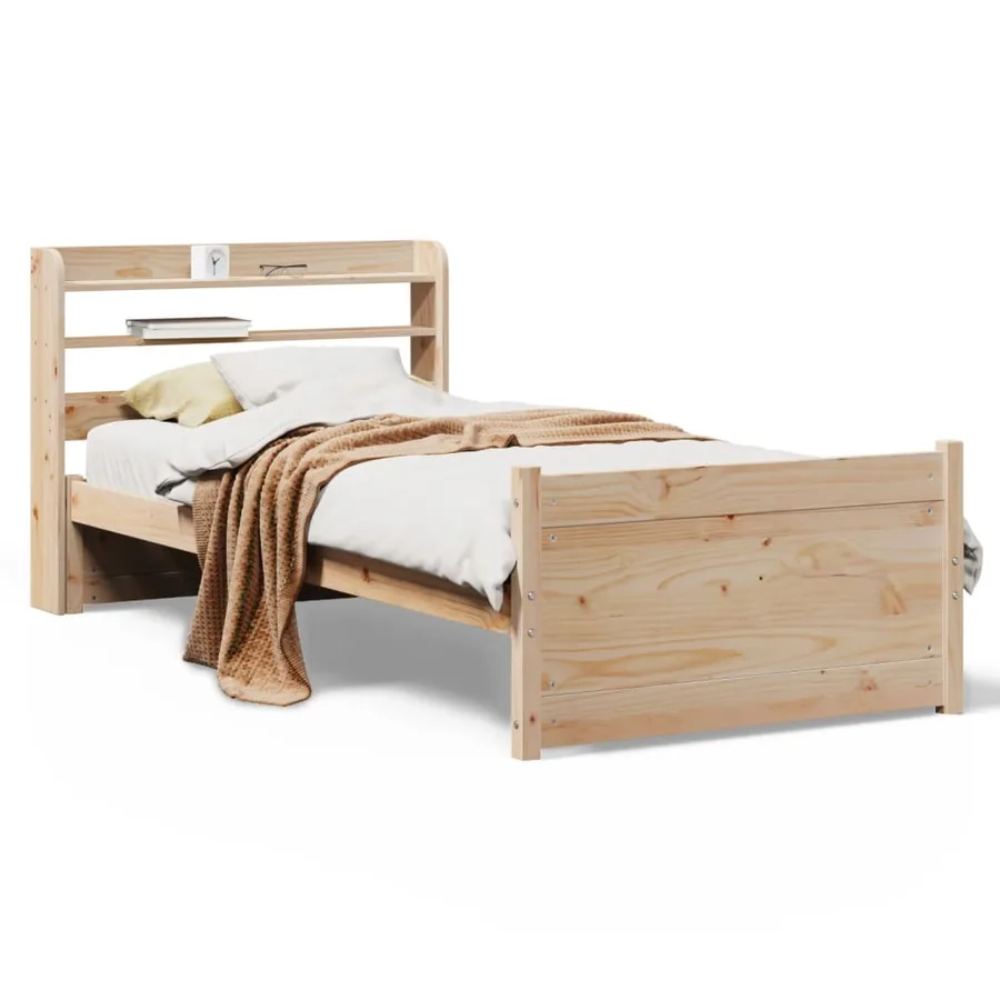 Cadre de lit avec tête de lit sans matelas 90x190 cm - 2