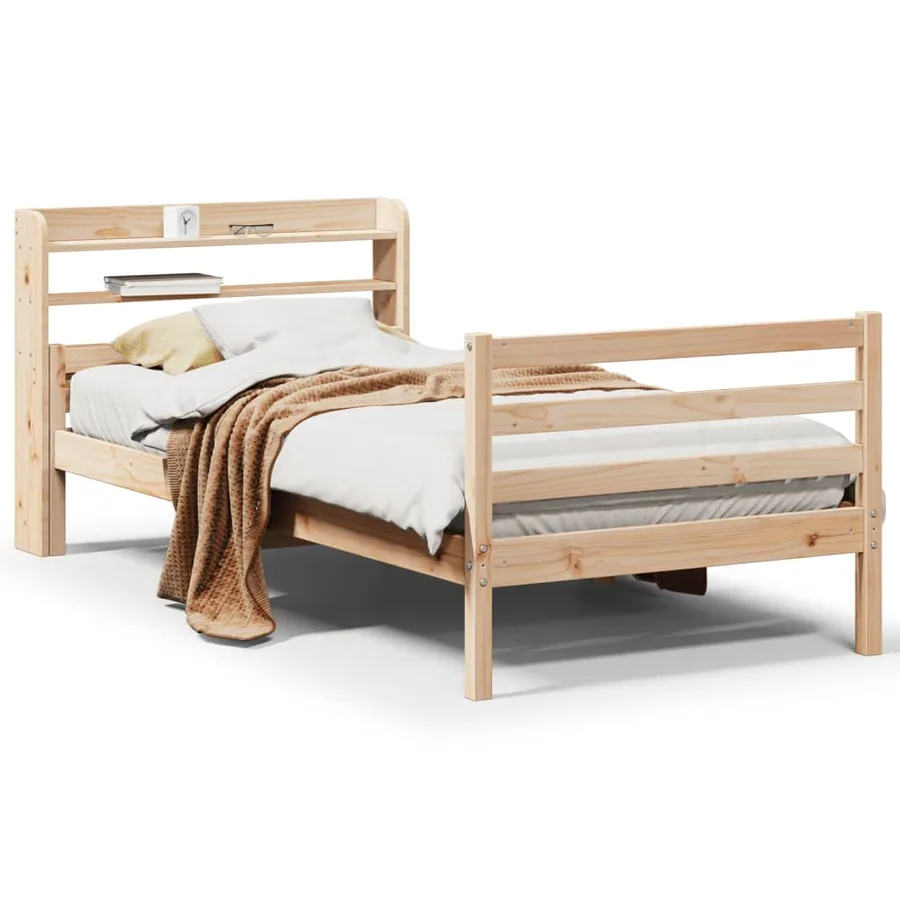 Cadre de lit avec tête de lit sans matelas 90x200 cm - 2