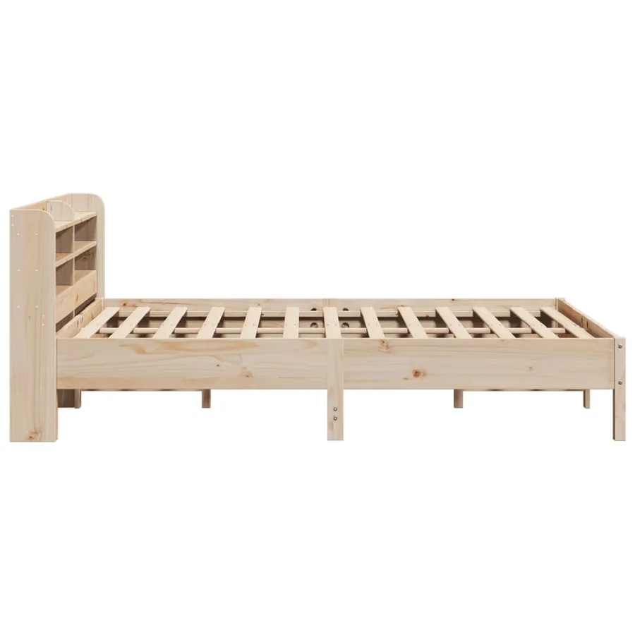 Cadre de lit sans matelas 150x200 cm bois de pin massif - 5