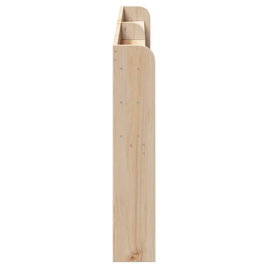 Tête de lit avec étagères 200 cm bois massif de pin - 4