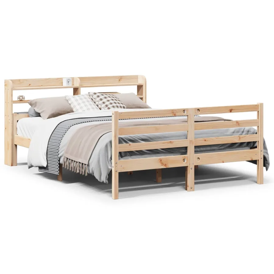 Cadre de lit avec tête de lit sans matelas 150x200 cm - 2