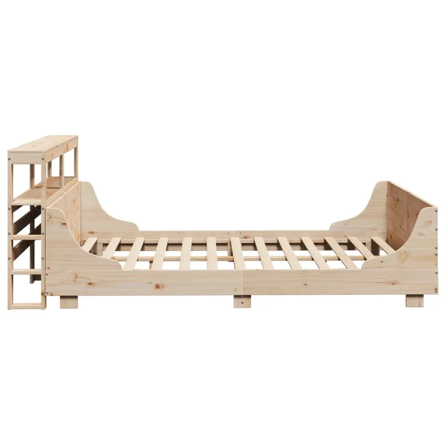 Cadre de lit sans matelas 160x200 cm bois massif de pin - 7